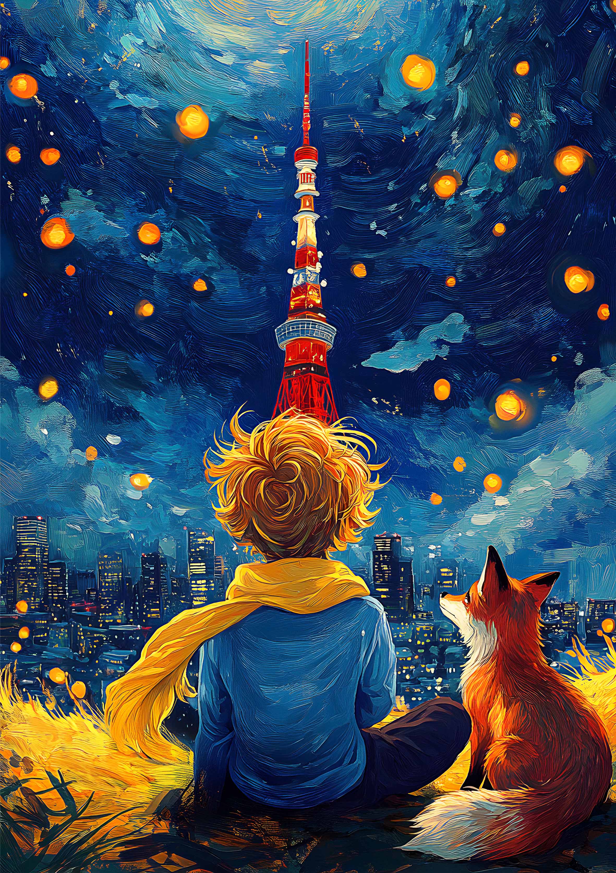 Boy & Fox 2 metal poster artwork